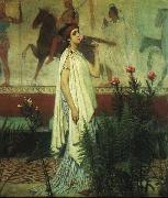 Laura Theresa Alma-Tadema A Greek Woman Sir Lawrence Alma oil painting artist
